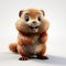 Fluffy 3d Render Of Groundhog Toy With Cute Cartoonish Innocence