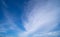 Fluffy cirrus clouds on blue sky abstract nature weather season summer