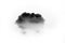 Fluffy cloud, isolated realistic cloud on white background