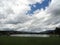 Fluffy Clouds Float in a Crisp Blue Sky near McCall, Idaho