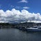 Fluffy Clouds in Harbor