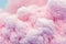 Fluffy cotton candy background. Generative ai design