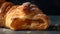 Fluffy French croissant, baked to perfection generated by AI