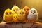 Fluffy Friends on the Easter Branch: A Delightful Gathering of F
