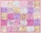 Fluffy mohair plaid with checkered pattern in pastel colors