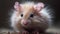 Fluffy small mammal, cute guinea pig, looking at camera generated by AI