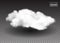 Fluffy white clouds. Realistic vector design elements. smoke effect on transparent background. Vector illustration