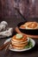 Fluffy Wholemeal Pancakes with Herbed Butter