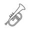 Flugelhorn linear icon