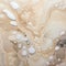 Fluid Abstractions: A Delicate Blend Of White And Tan In Slimy Marble