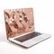 Fluid Formation: Rose Gold Laptop With Reflective Design