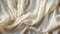 Fluid Gesture: Hyper-realistic White Silk Drapes With Linen Texture
