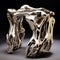 Fluid Gestures: Silver Artistic Cuff Inspired By Expressionistic Distorted Forms