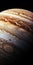 Fluid Lines And Curves: Hd Wallpaper Of Jupiter With Realistic Landscapes