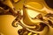 Fluid Melted Liquid Gold Texture. Melted Golden background artistic texture with melted gold Details. Ai generated
