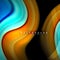 Fluid mixing colors vector wave abstract background design. Colorful mesh waves