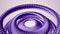 Fluid moving rotating purple metal chain eye circles seamless loop animation 3d motion graphics background new quality