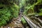 Flume Gorge in Lincoln New Hampshire White mountains