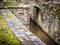 Flume and Stone Walls at Historic Mill