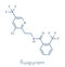 Fluopyram fungicide molecule. Skeletal formula