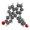Fluorene-9-bisphenol (BHPF) molecule. Used as alternative to bisphenol A (BPA) but found to be endocrine disruptor as well. 3D