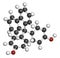 Fluorene-9-bisphenol (BHPF) molecule. Used as alternative to bisphenol A (BPA) but found to be endocrine disruptor as well. 3D