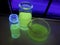 Fluorescent chemical in a bottle