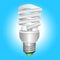 Fluorescent energy saving light bulb