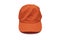 A fluorescent orange baseball cap