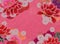 Fluorescent pink floral background