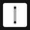 Fluorescent tube icon, simple style