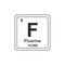 Fluorine Periodic table chemical symbol