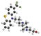 Fluphenazine antipsychotic drug molecule