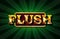 Flush. Illustration Online Poker casino