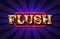 Flush. Illustration Online Poker casino