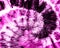 Flush Spiral Tie Dye Texture. Fuchsia Swirl Watercolor Clothing. Pink Aquarelle Texture. Roseate Brush Paint Coral Hard Grunge. Bl