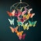 Fluttering Butterflies: A Whimsical Mobile of Colorful Winged Creatures