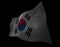 Fluttering flag graphic,Korea