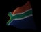Fluttering flag graphic,South Africa