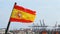 Fluttering flag of Kingdom of Spain, Valencia