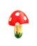 Fly Agaric Amanita muscaria mushroom magnetic deco