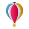 Fly Balloon - Isometric 3d illustration.