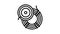 fly fishing line line icon animation