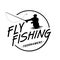 Fly fishing tournament logo design template. Vector and illustration design template.