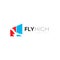 Fly High Financial Investment Symbol Logo Design