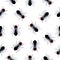 Fly insect seamless pattern background. Flies character set.