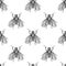 Fly insects vector seamless pattern