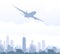 Fly over City-vector