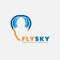 Fly Sky - Tourism Business and Communication Logo