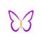Fly slogan butterfly logo design
